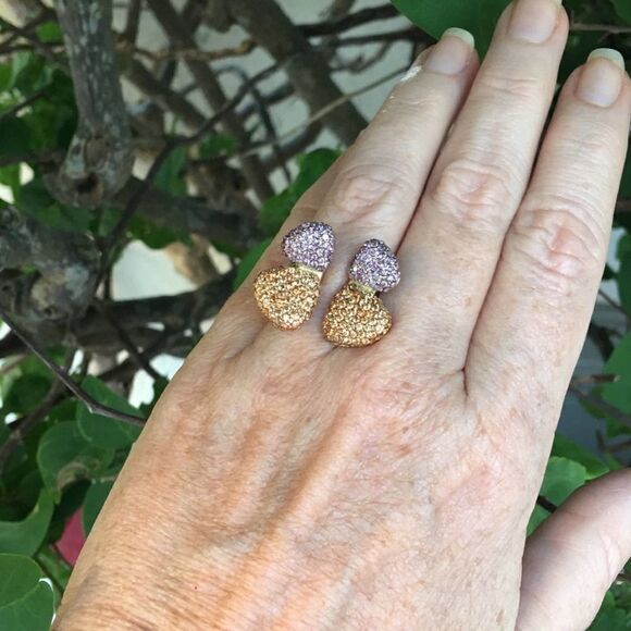 Stainless Steel Butterfly AAA grade CZ Ring 9 - Picture 4 of 8